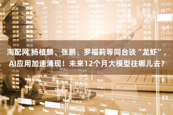 淘配网 杨植麟、张鹏、罗福莉等同台谈“龙虾”，AI应用加速涌现！未来12个月大模型往哪儿去？